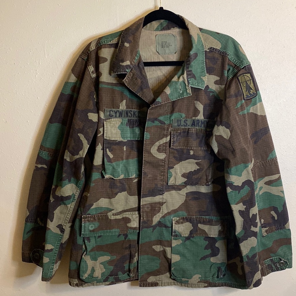 Vintage U.S. Army Camouflage Jacket Sz Large/Regular